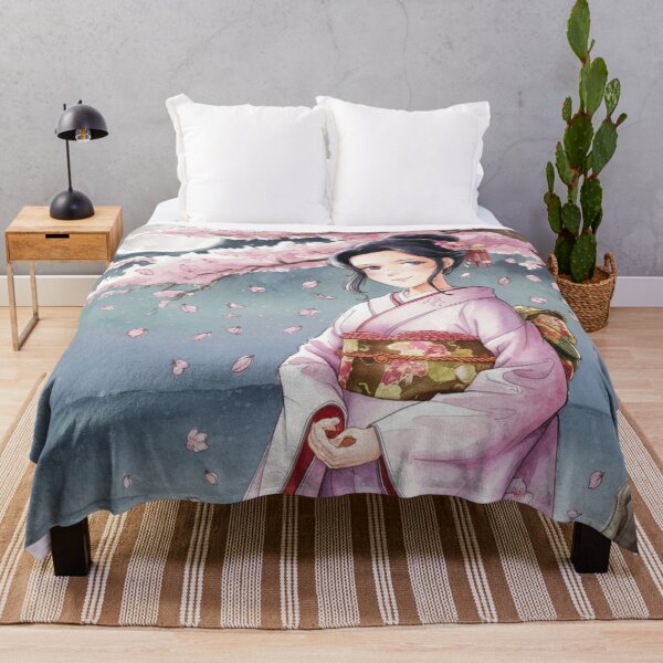 Item preview, Japanese girl with cherry blossom in full moon designed and sold by TigerKim.