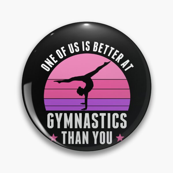 Item preview, One of us is better at Gymnastics Funny Gymnast Girls Women designed and sold by BlueBerry-Pengu.