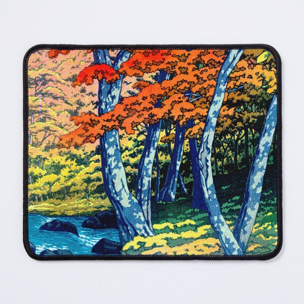 Item preview, Autumn in Oirase, Japan 1933 Kawase Hasui designed and sold by RocketshipRetro.
