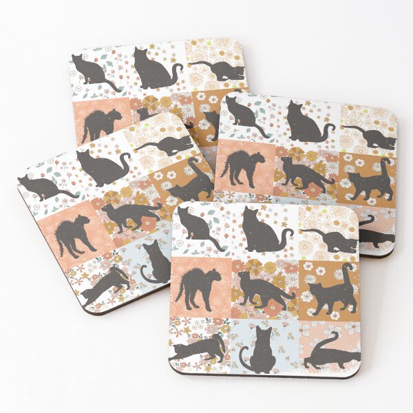 Item preview, Cat floral. Cat silhouette design designed and sold by godleo.