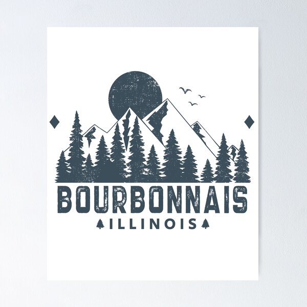 Item preview, Bourbonnais Illinois Mountain Souvenir designed and sold by Wild-Outside.
