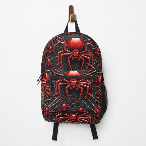 Item preview, vector pattern seamless background web with an abstract spider, smooth lines, 3D effect, color red from light to dark designed and sold by orthodox-icon.