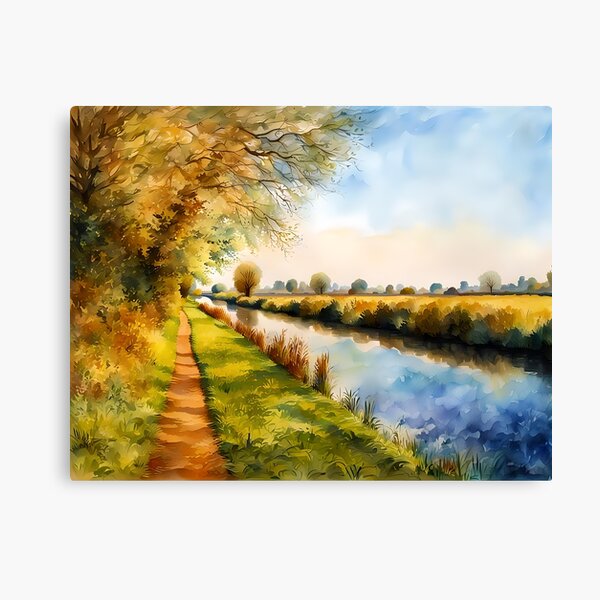 The Aylesbury Arm of The Grand Union Canal Canvas Print