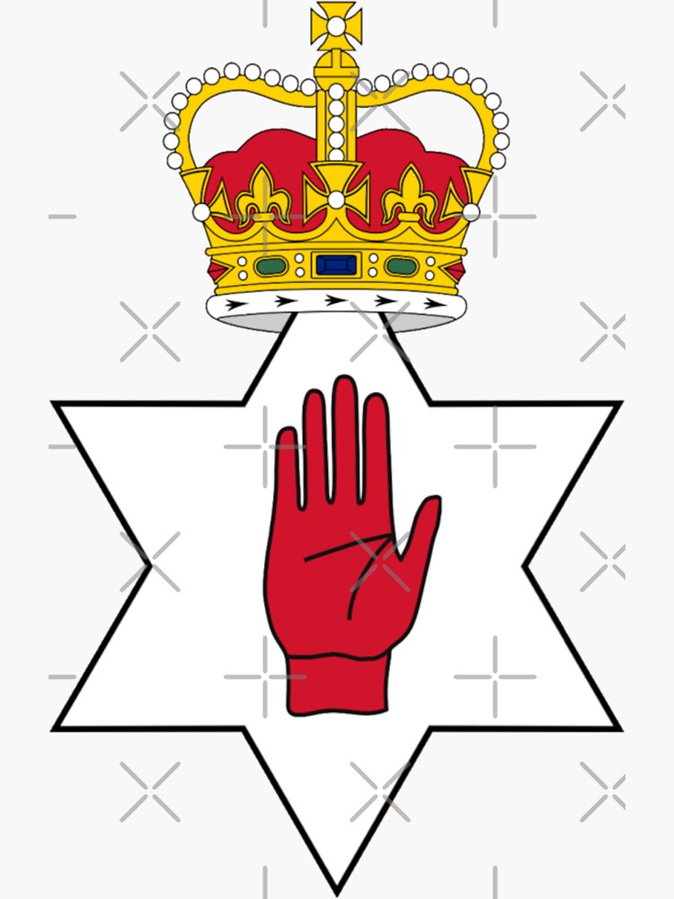 Red Hand Of Ulster Star T Shirt Red Hand Of Ulster Star T Shirt