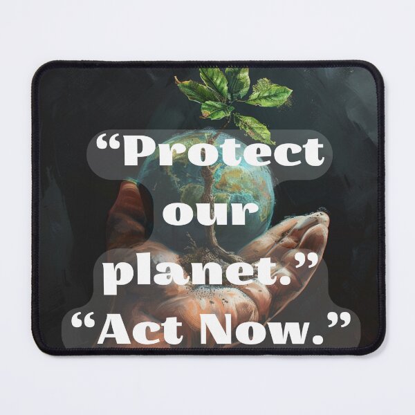 Item preview, “Protect our planet” “Act Now” designed and sold by Mykhailov.
