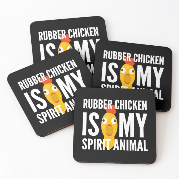 Item preview, Rubber Chicken Is My Spirit Animal designed and sold by SleepingFoxy.
