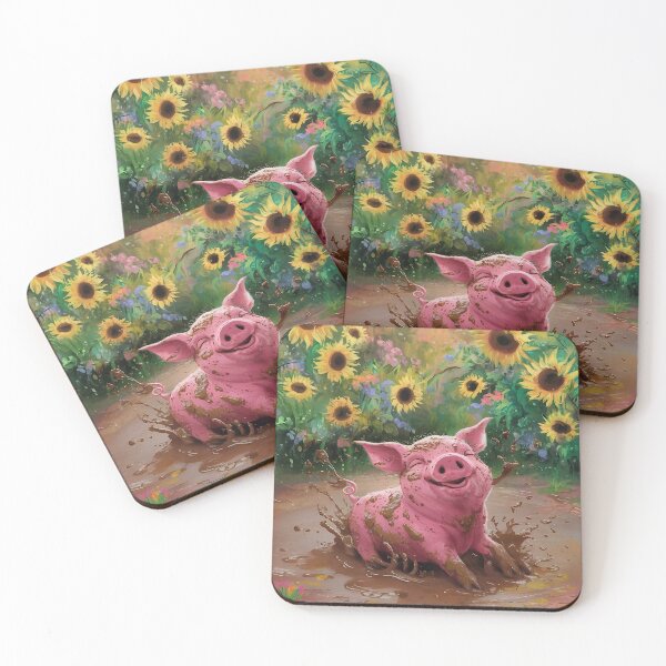 Item preview, The little pig is bathing in the mud designed and sold by M-Y-A-R-T-.