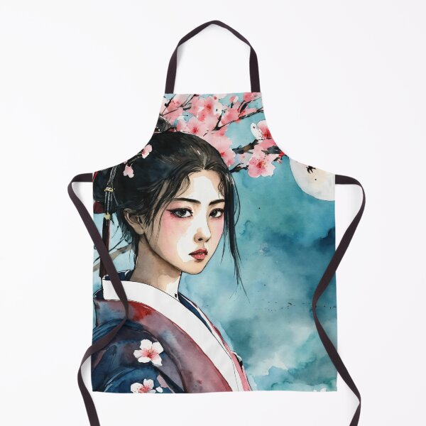 Item preview, Japanese girl with cherry blossom in full moon designed and sold by TigerKim.