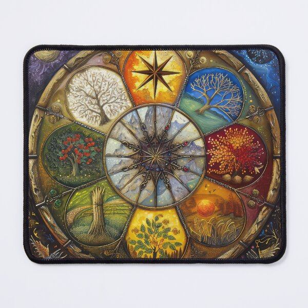 Item preview, Pagan Wheel of the Year designed and sold by thewandswant.