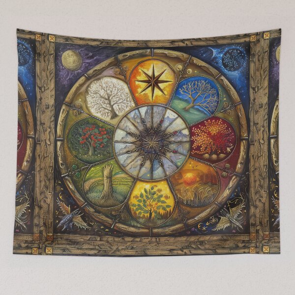 Item preview, Pagan Wheel of the Year designed and sold by thewandswant.