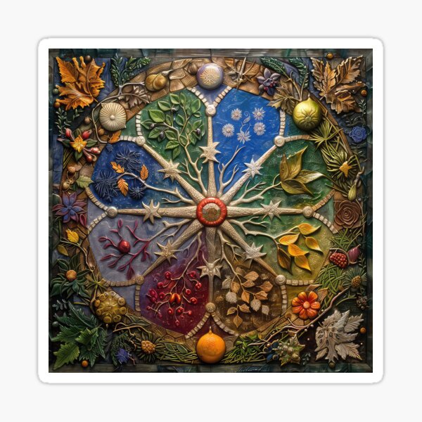 Item preview, Pagan Wheel of the Year designed and sold by thewandswant.