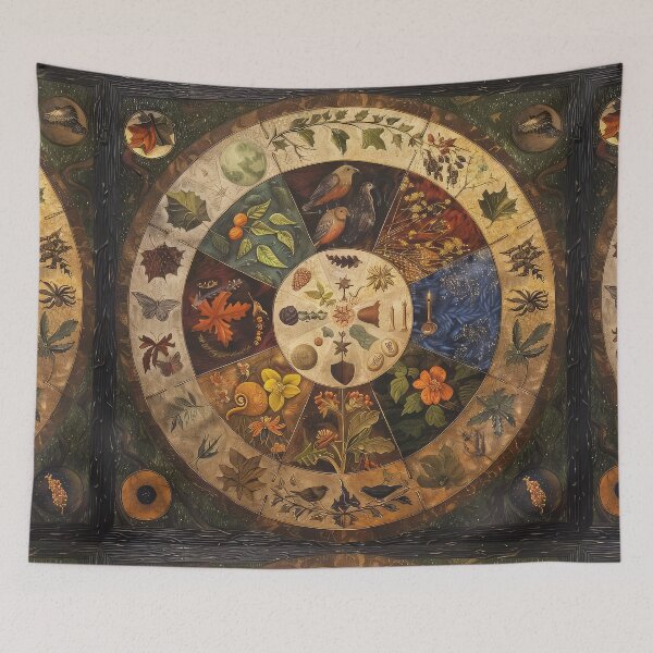 Item preview, Pagan Wheel of the Year designed and sold by thewandswant.
