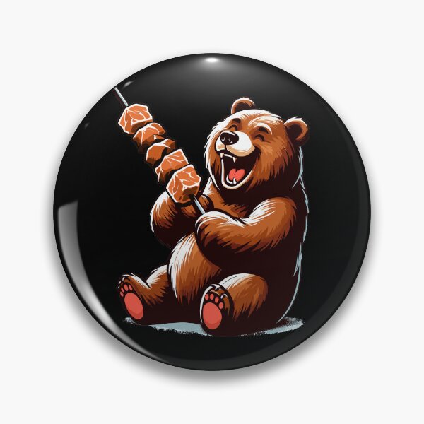 Item preview, Cute shashlik bear delicious barbecue gift designed and sold by Pineapple-Tree.
