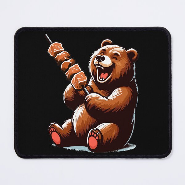 Item preview, Cute shashlik bear delicious barbecue gift designed and sold by Pineapple-Tree.