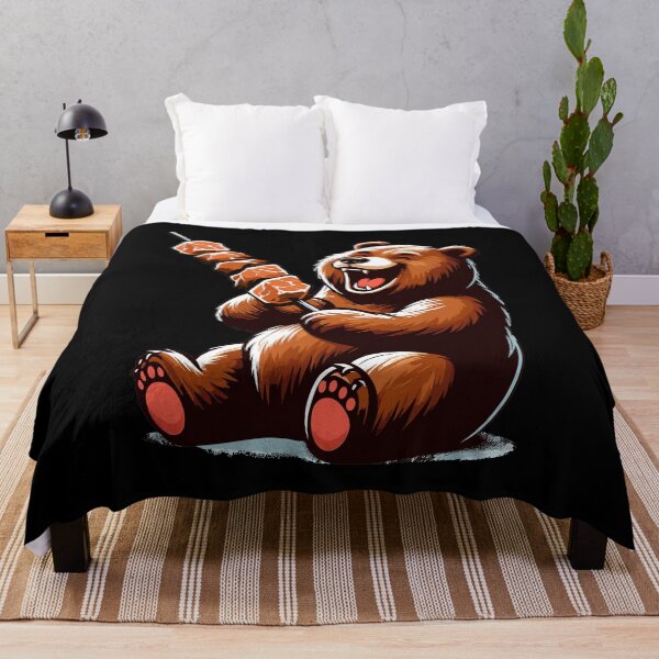 Item preview, Cute shashlik bear delicious barbecue gift designed and sold by Pineapple-Tree.