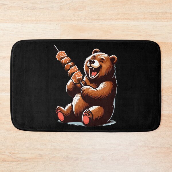 Item preview, Cute shashlik bear delicious barbecue gift designed and sold by Pineapple-Tree.