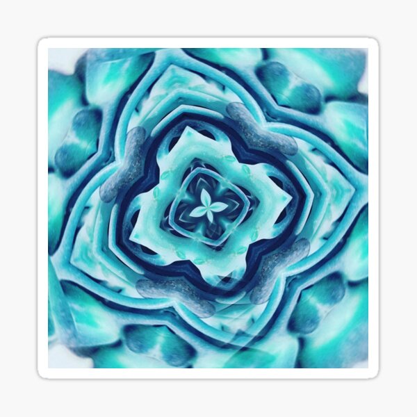 Item preview, Blue Kaleidoscope Succulent Plant designed and sold by Pinkgnomie.