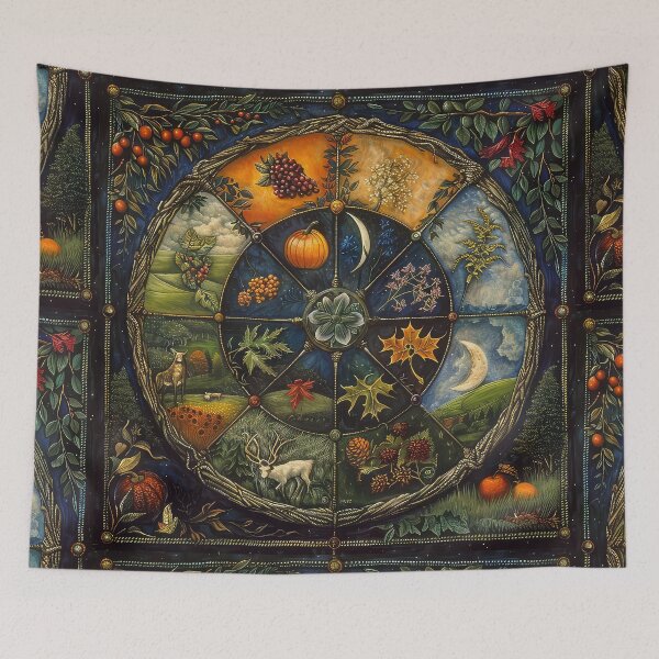 Item preview, Pagan Wheel of the Year designed and sold by thewandswant.
