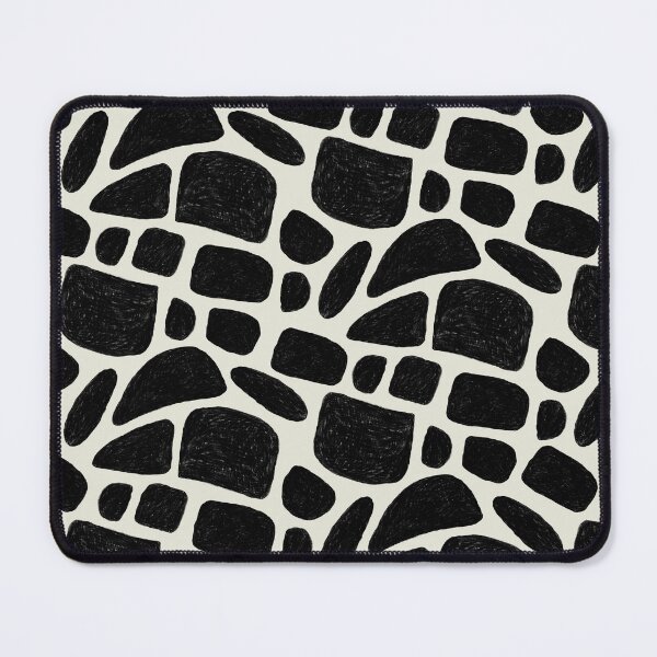 Item preview, Black Stone Terrazzo Coal Drawings Pattern designed and sold by marialindemann.