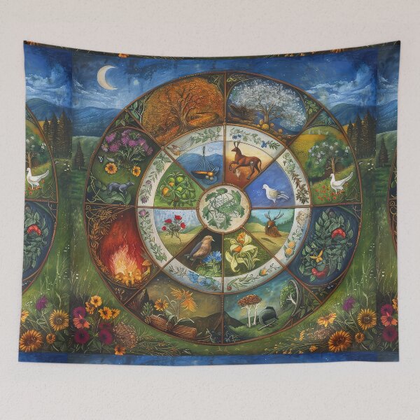 Item preview, Pagan Wheel of the Year designed and sold by thewandswant.