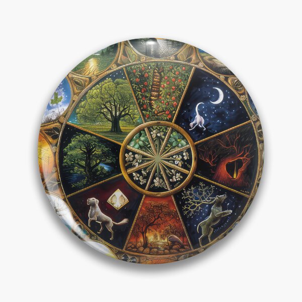 Item preview, Pagan Wheel of the Year designed and sold by thewandswant.