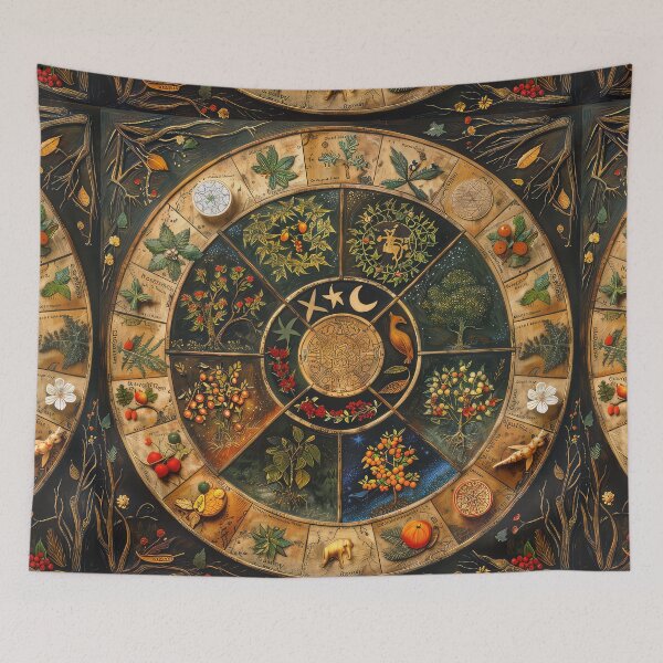 Item preview, Pagan Wheel of the Year designed and sold by thewandswant.