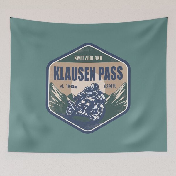 Item preview, Klausen Pass Switzerland Motorcycling Mountain Design designed and sold by CynthiaGraphics.