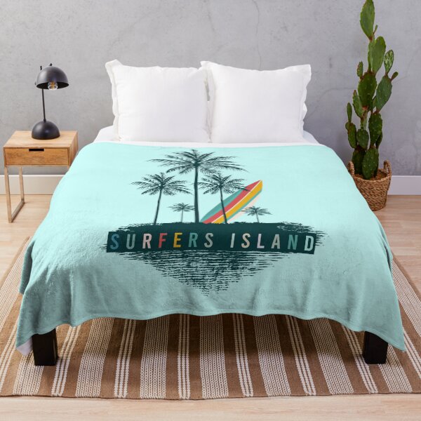 Item preview, Surfing season, palms, ocean and surfboat designed and sold by FleurDesign.