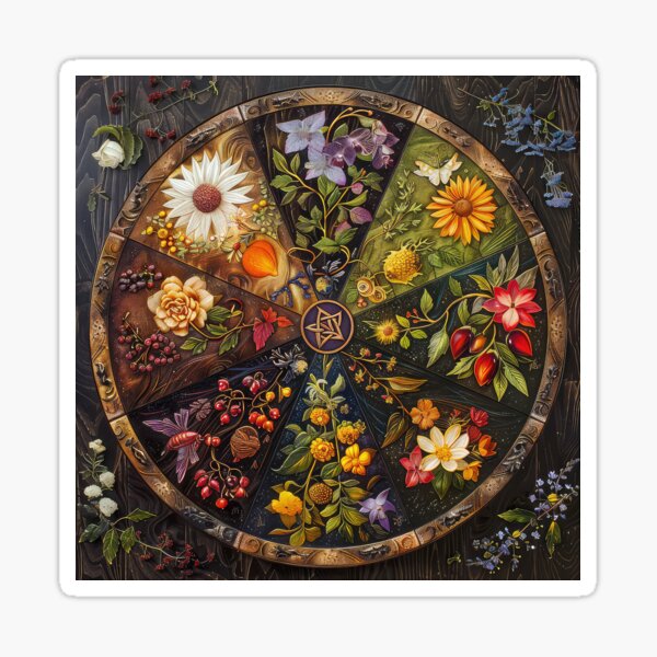 Item preview, Pagan Wheel of the Year designed and sold by thewandswant.