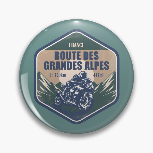Item preview, Route des Grandes Alpes France Motorcycling Mountain Design designed and sold by CynthiaGraphics.