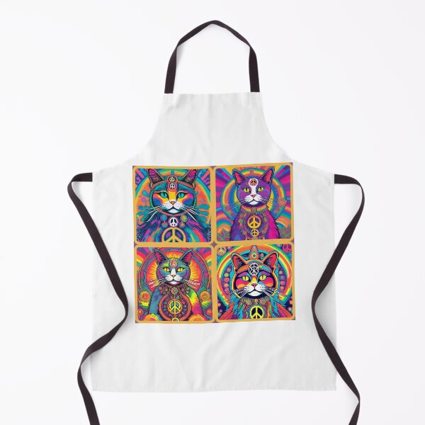 Item preview, Hippie Cats. Peace. Love. designed and sold by CreativeBizarre.