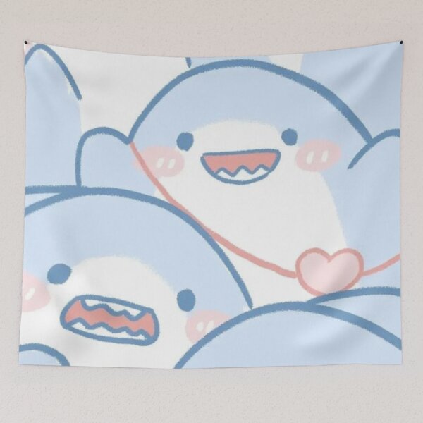 Item preview, Sweet Little Sharks - Pattern In Kawaii - Style designed and sold by iamdesigns14.