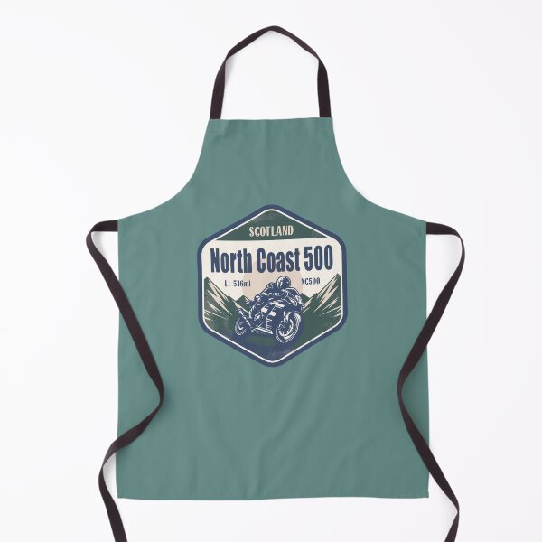 Artikelvorschau, North Coast 500 NC500 Schottland Motorrad Berg Design entworfen und verkauft von CynthiaGraphics.