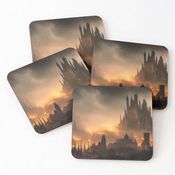 Item preview, Medieval Gothic City on Fire designed and sold by Adrian I Barnett.