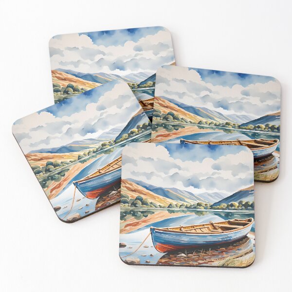 Item preview, Row Boat on Lake Shore in The Lake District designed and sold by Country-Artist.