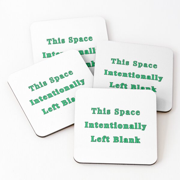 Item preview, This Space Intentionally Left Blank designed and sold by CanterburyLane.