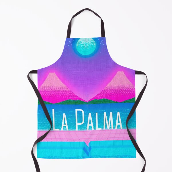 Item preview, La Palma at night (Vaporwave Neon Colors Edition) designed and sold by asanaworld.