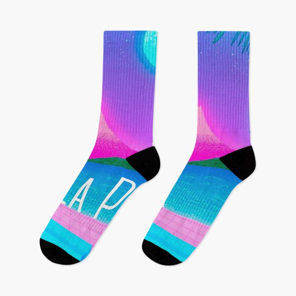 Item preview, La Palma at night (Vaporwave Neon Colors Edition) designed and sold by asanaworld.