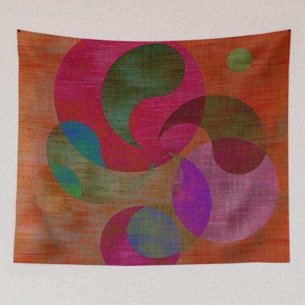Item preview, multicolored lauburu with scuffs designed and sold by Javier Arizabalo Garcia.