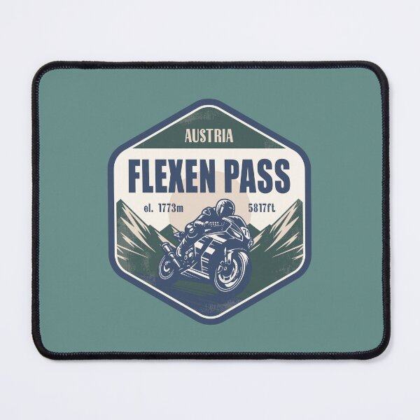 Item preview, Flexen Pass Austria Motorcycling Mountain Design designed and sold by CynthiaGraphics.
