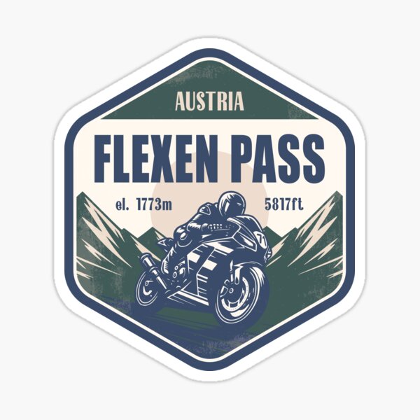 Item preview, Flexen Pass Austria Motorcycling Mountain Design designed and sold by CynthiaGraphics.