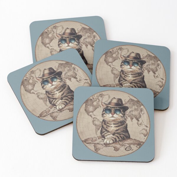 Item preview, Traveling cat, guide cat around the world designed and sold by Meandmyshop.