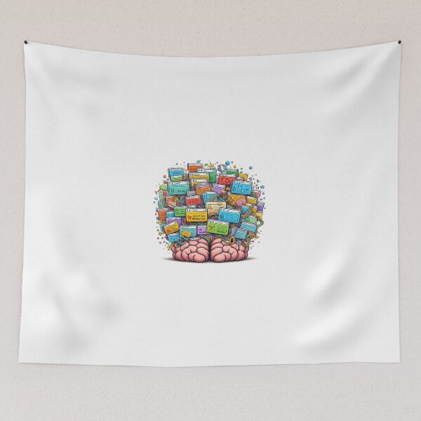 Item preview, My Brain Has Too Many Tabs Open designed and sold by Anupios.