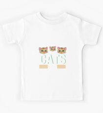 I What Normal Three Cats Ago - Cat Cats Whiskers Kids Tee
