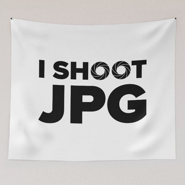 Item preview, I Shoot JPG V1 (Black Text) designed and sold by STUDIO-72.