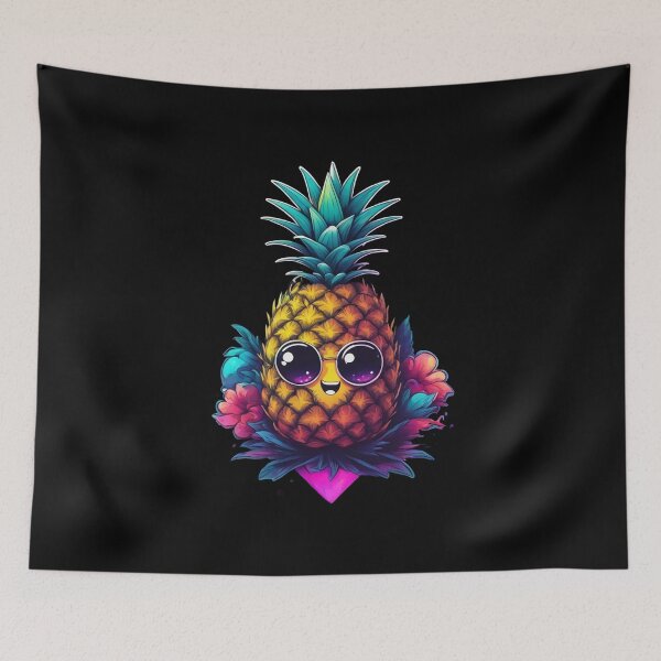 Item preview, Happy Pineapple, Kawaii Cute Cartoon, 88Rising designed and sold by Burn-Ego.