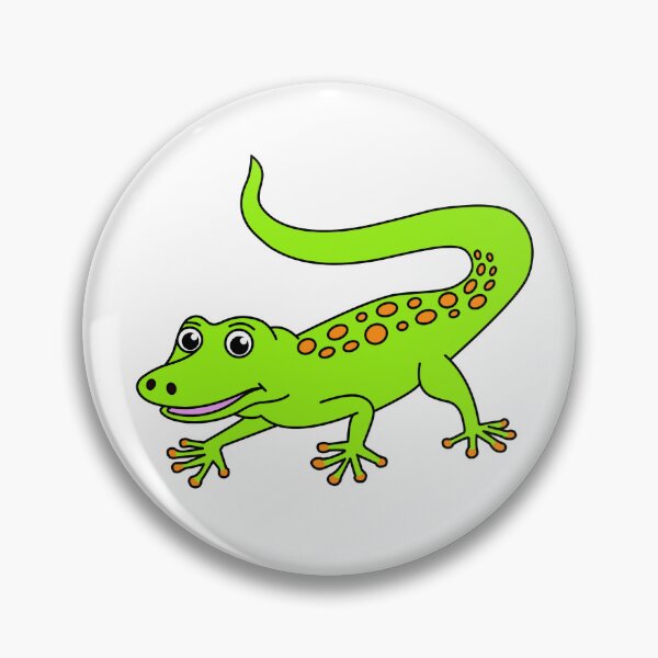 Item preview, Cute Happy Green Gecko Lizard animal designed and sold by micarto.