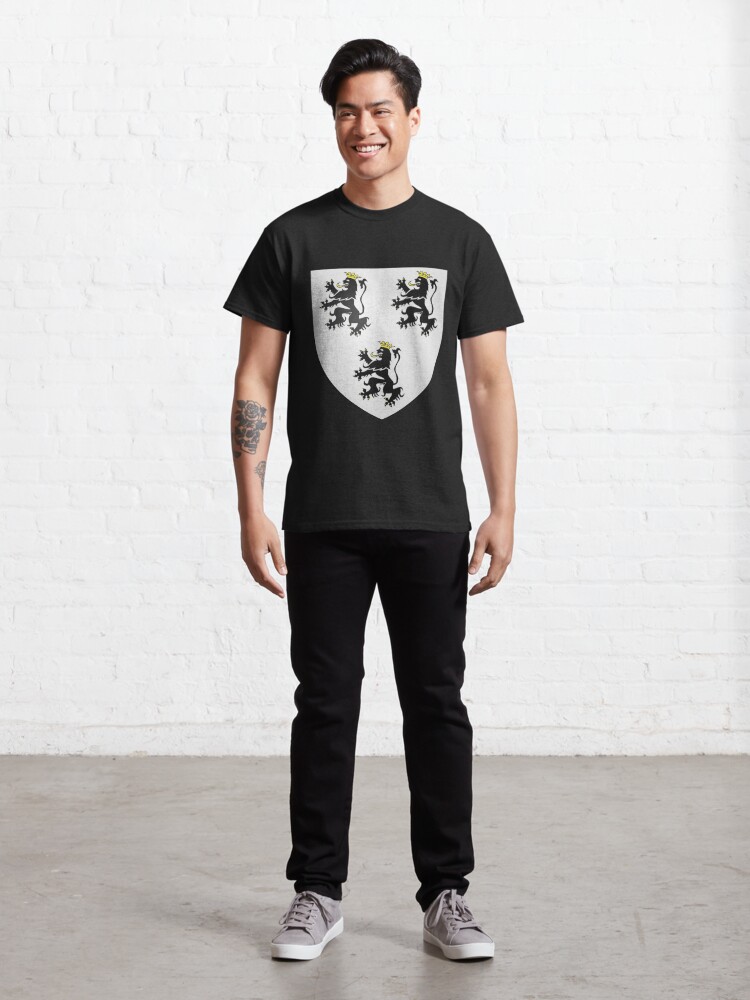 Alternate view of French France Coat of Arms 0888 Blason Charles de Hallwin v v Classic T-Shirt