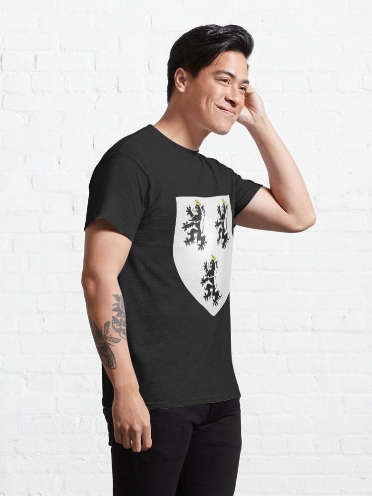Alternate view of French France Coat of Arms 0888 Blason Charles de Hallwin v v Classic T-Shirt