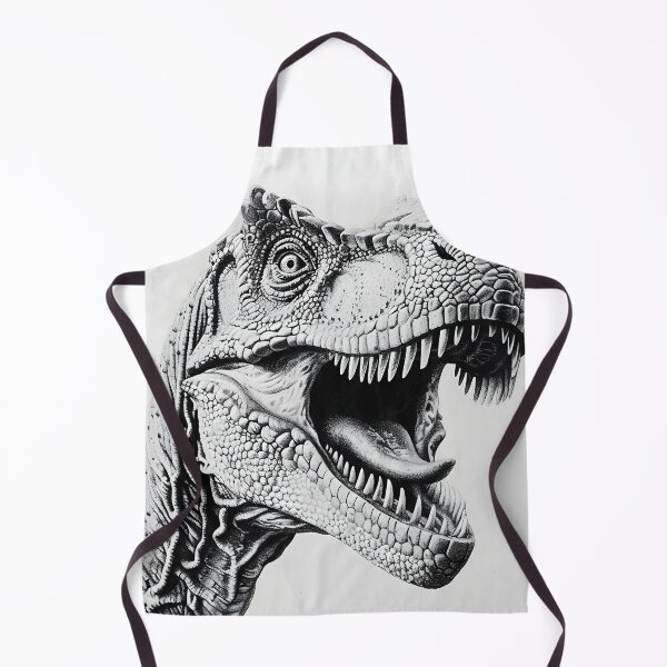Item preview, Black and white T-rex pencil drawing designed and sold by Pencil-Art.